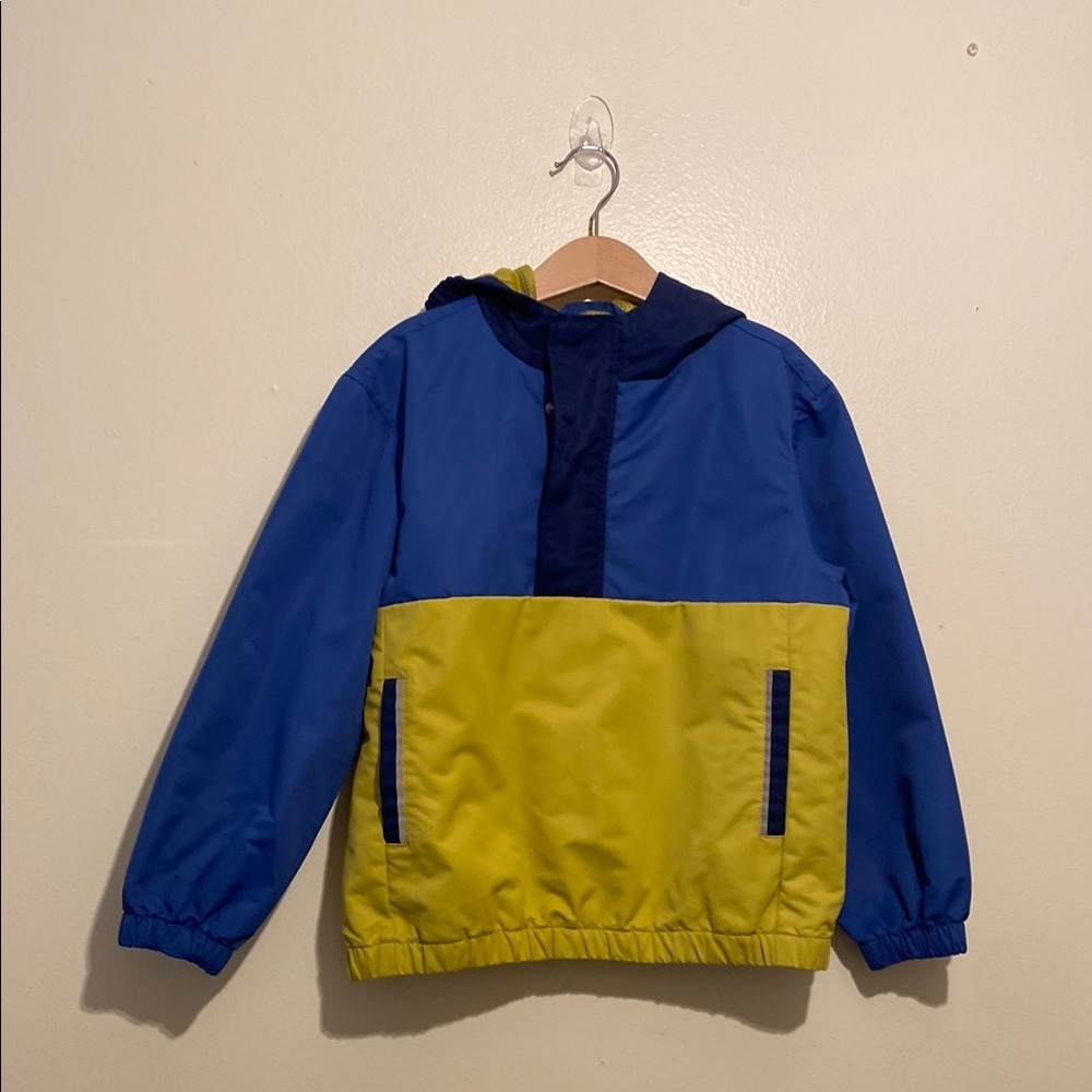 Hanna Andersson Blue and Green Jacket. Size 6-7 Y